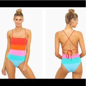 Mara Hoffman Sunrise Olympia one piece swim suit